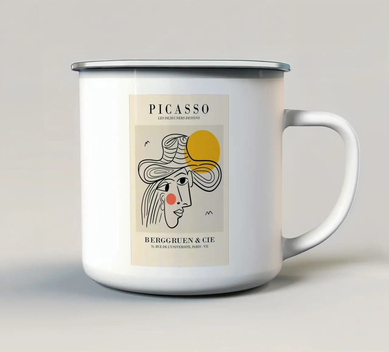 Anticipo - Picasso tazza in smalto da Günstiger Laden