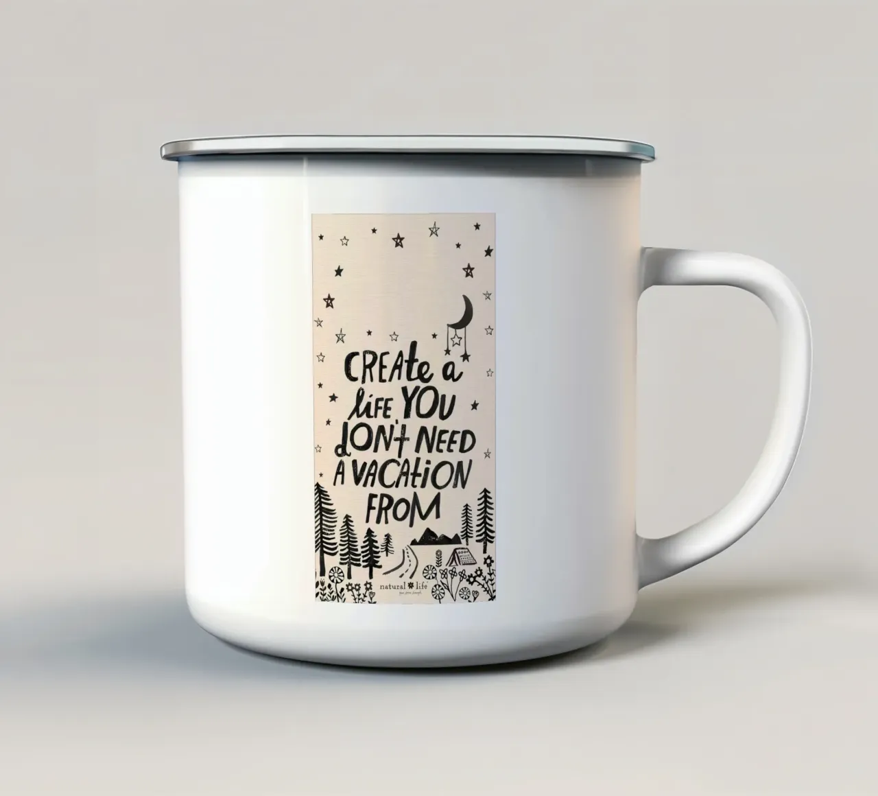 creare una vita che tazza in smalto da art quots shop