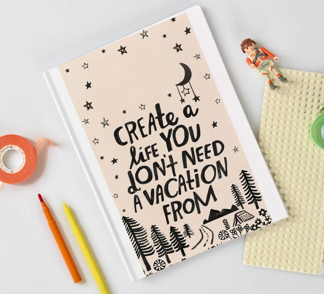 create a life you notebook by art quots shop