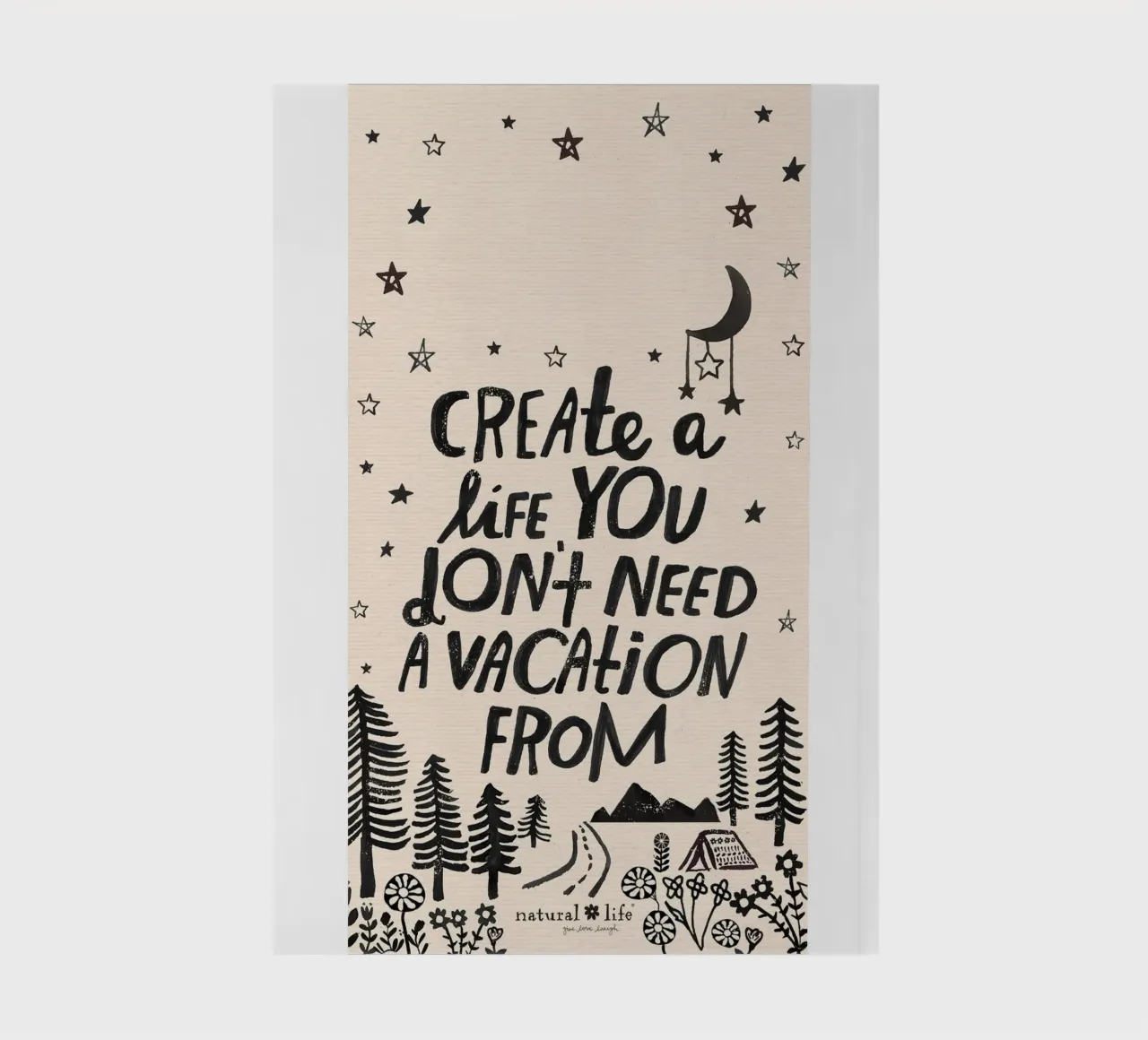 create a life you notebook by art quots shop