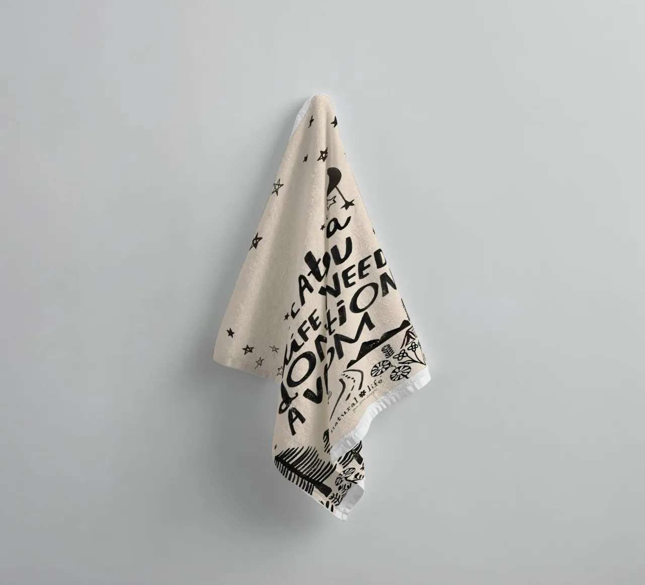 create a life you towel by art quots shop