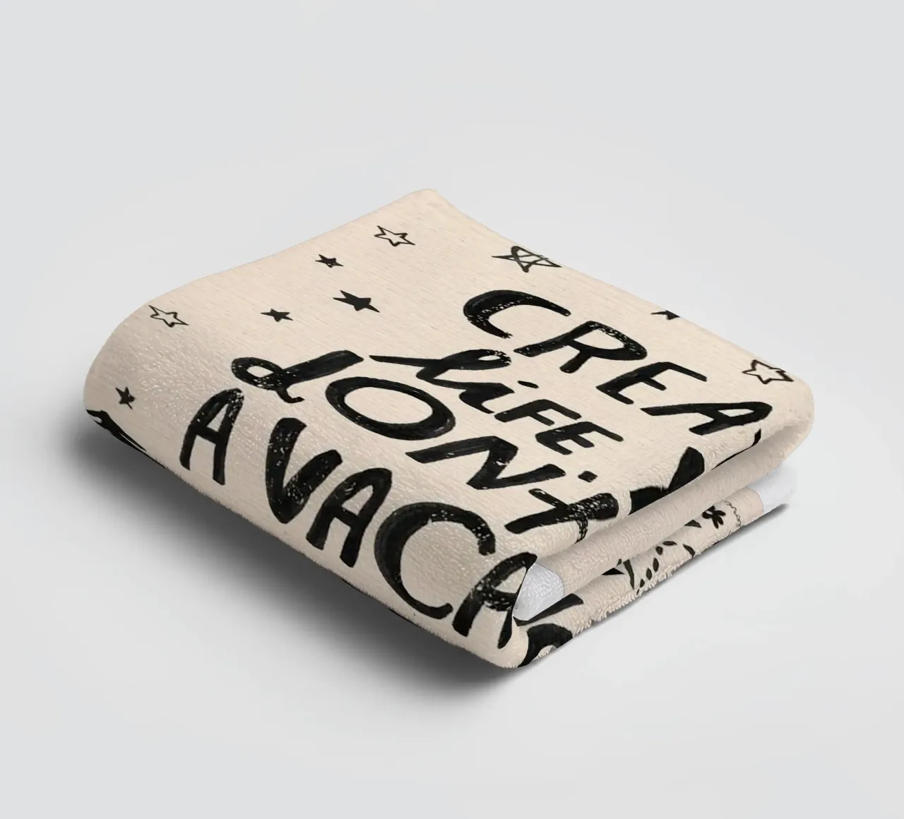 create a life you towel by art quots shop