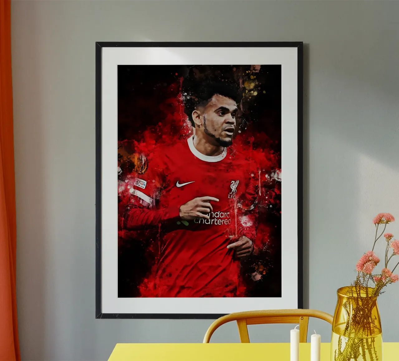 Luis Díaz poster con telaio in alluminio da MasterInkArt