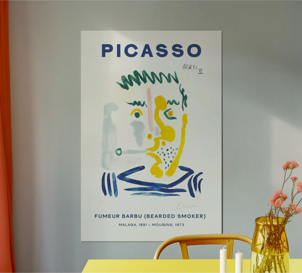 Picasso Malaga 1881 - Mougins 1973 poster con telaio in legno da Günstiger Laden