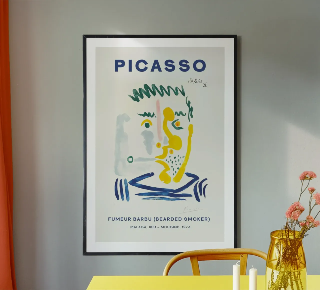 Picasso Malaga 1881 - Mougins 1973 poster con telaio in legno da Günstiger Laden