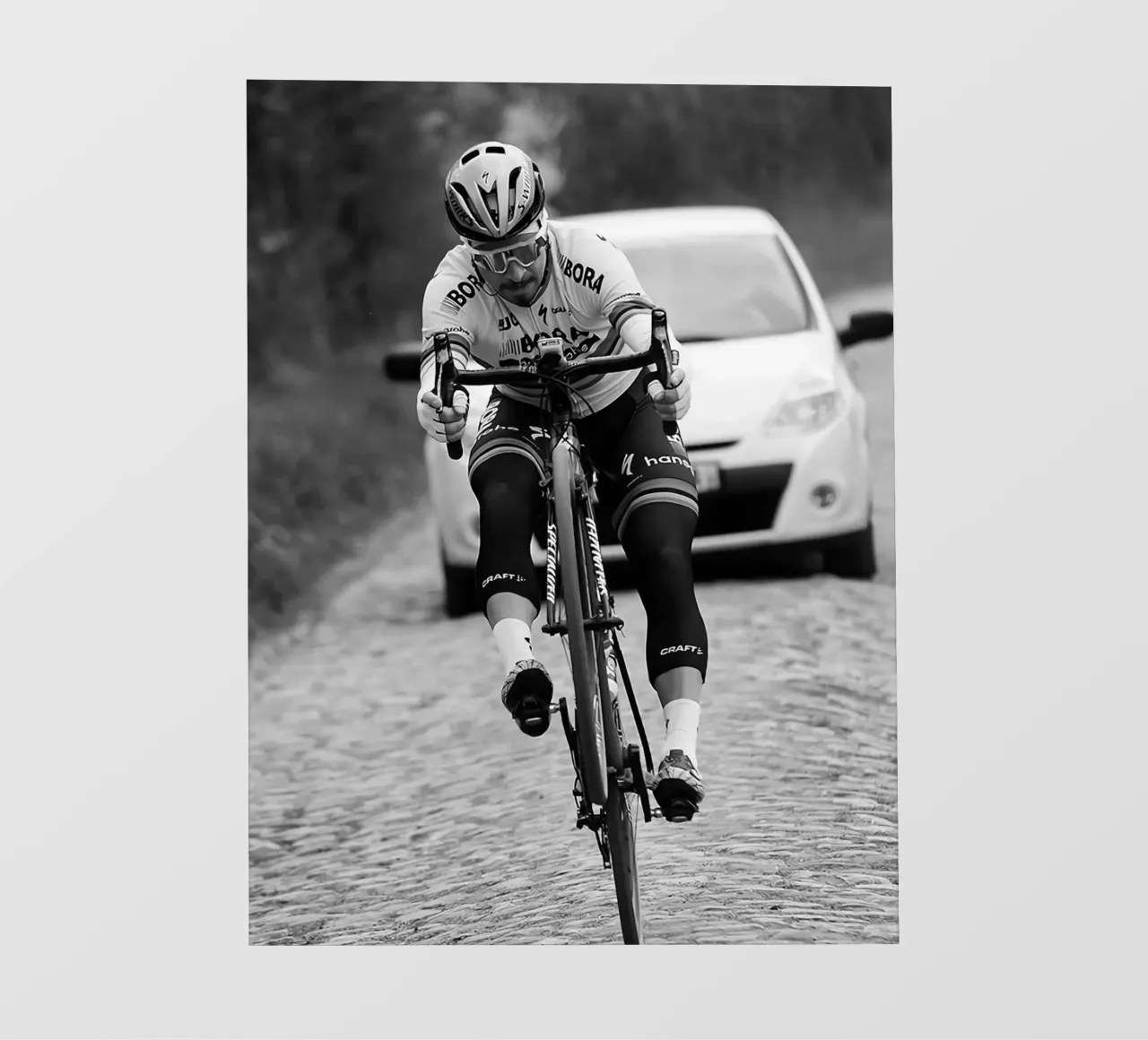 peter sagan gareggia in una delle gare classiche pellicola backlit da addelia shope