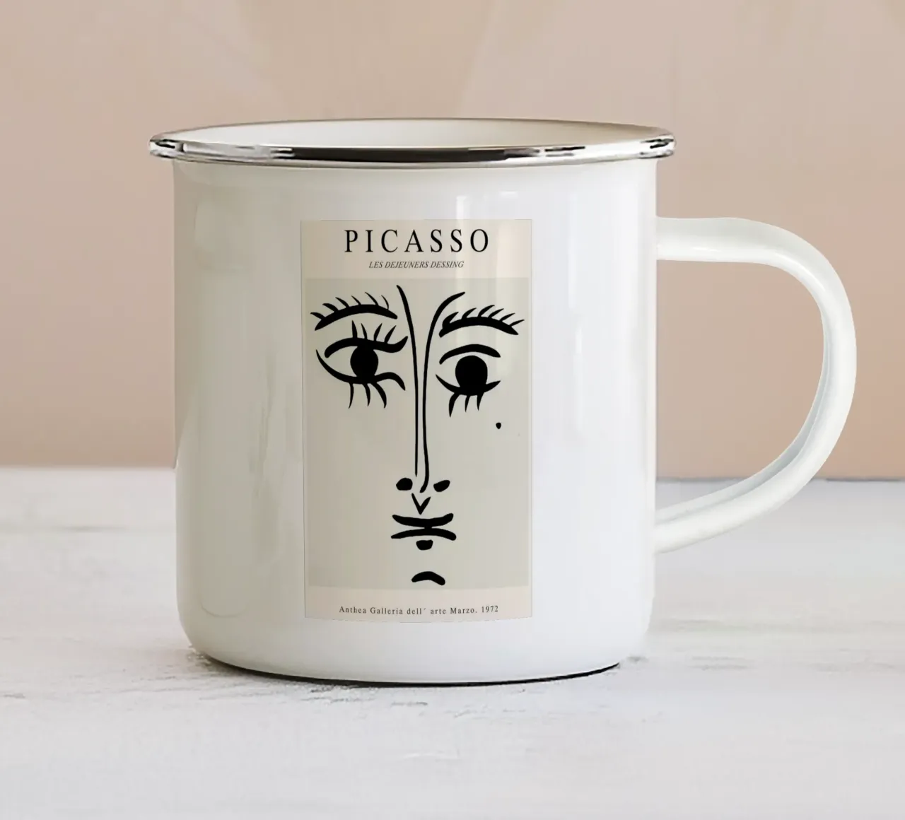 Occhio - Picasso tazza in smalto da Günstiger Laden