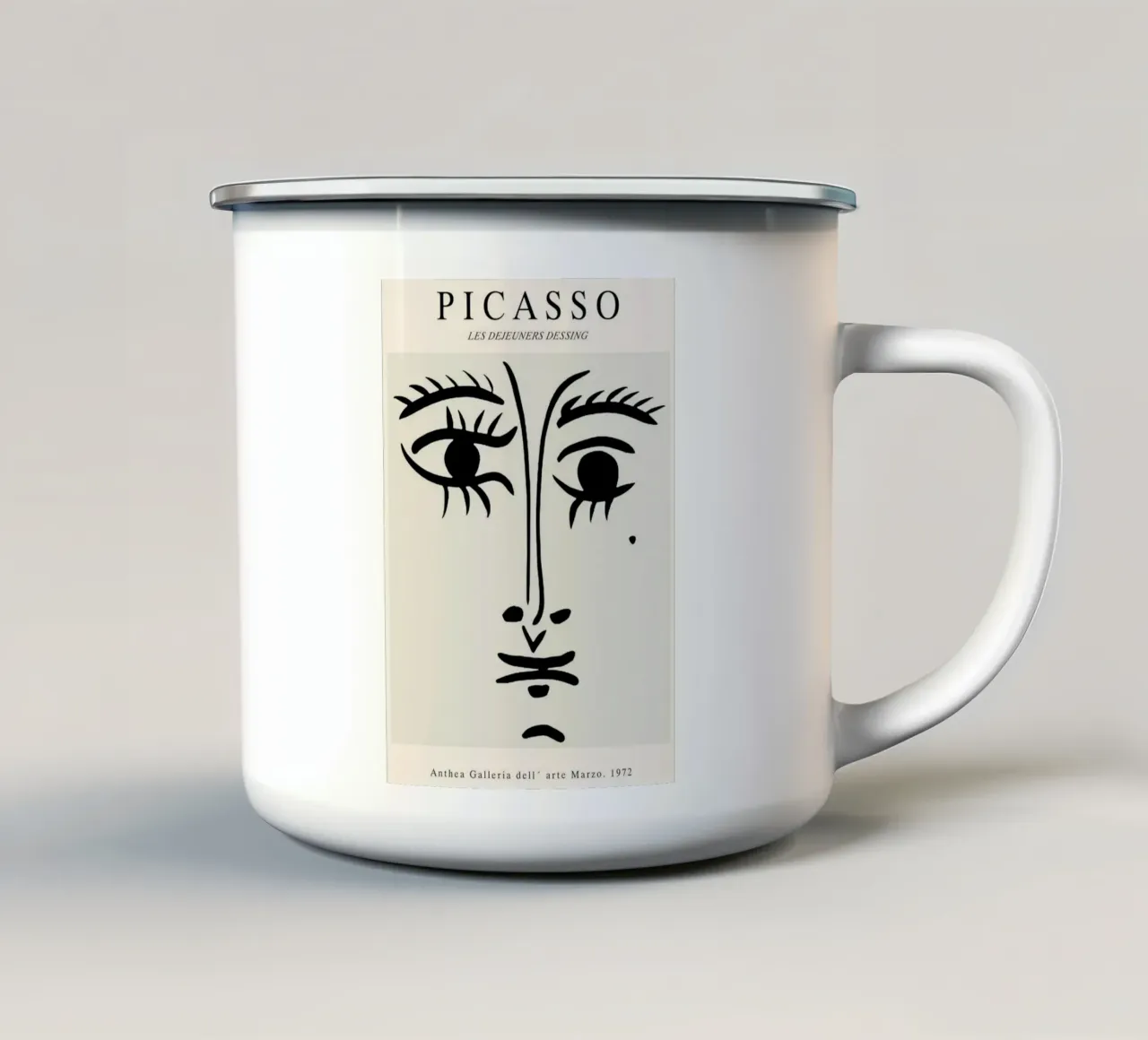 Occhio - Picasso tazza in smalto da Günstiger Laden