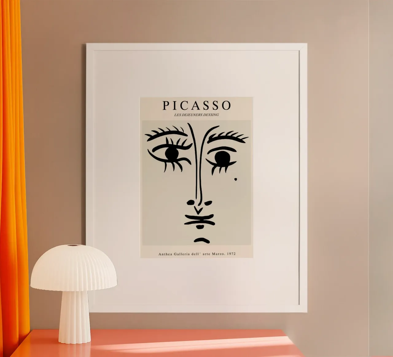 Occhio - Picasso poster con telaio in alluminio da Günstiger Laden