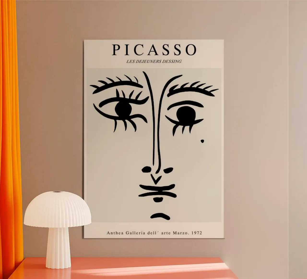 Occhio - Picasso poster con telaio in alluminio da Günstiger Laden