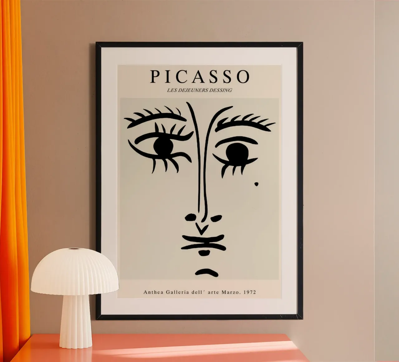 Occhio - Picasso poster con telaio in alluminio da Günstiger Laden