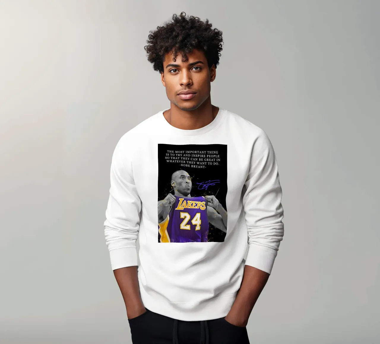 Kobe Bryant Quotes felpa da FreeArtStudio