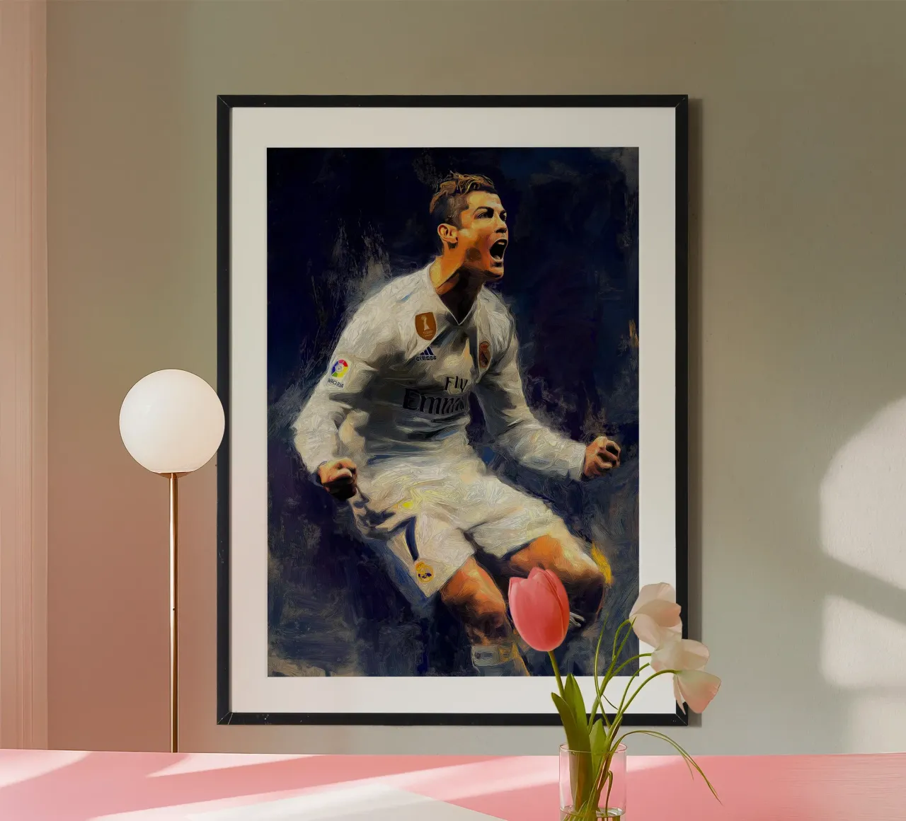 Cristiano Ronaldo CR7 poster con telaio in plastica da Fleur de Lys