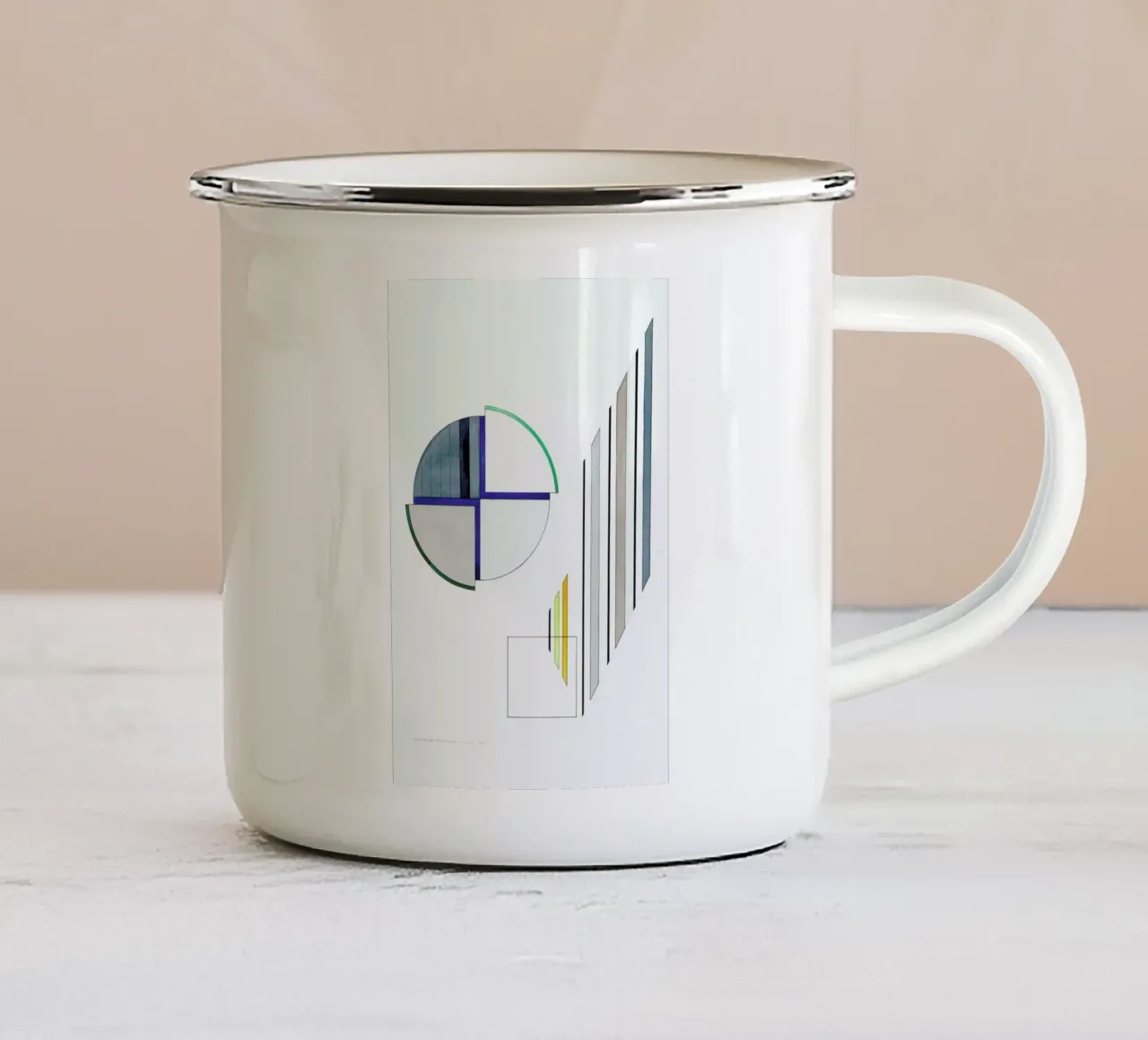 Im strengen Rhythmus (1992) tazza in smalto da Heinrich Neuy