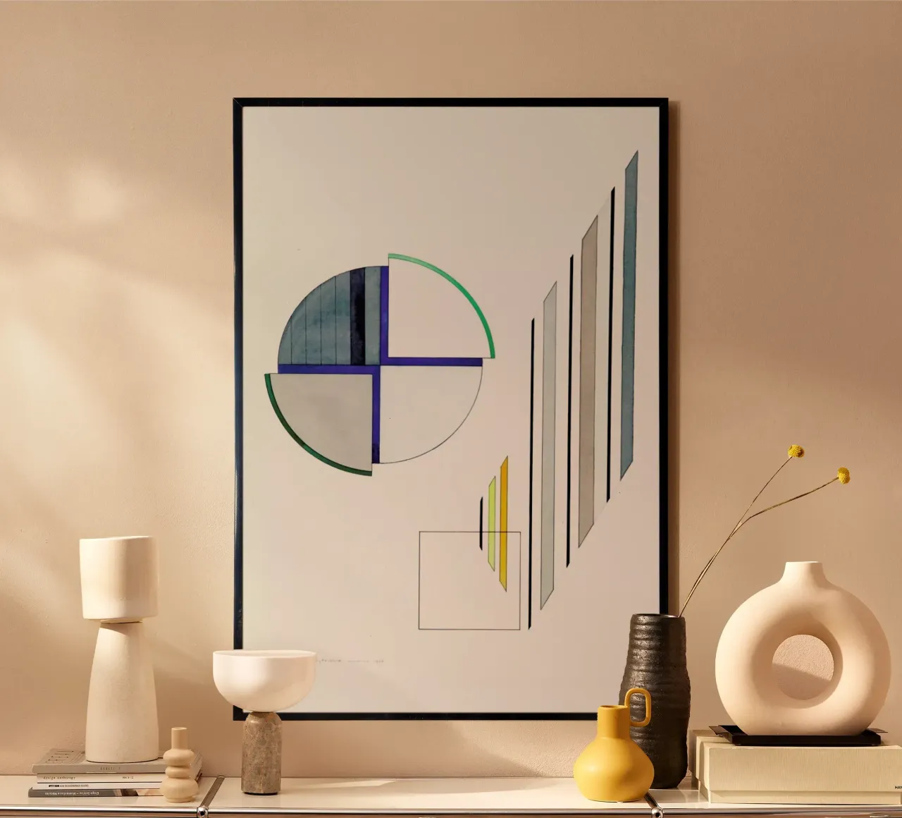 Im strengen Rhythmus (1992) poster con telaio in alluminio da Heinrich Neuy