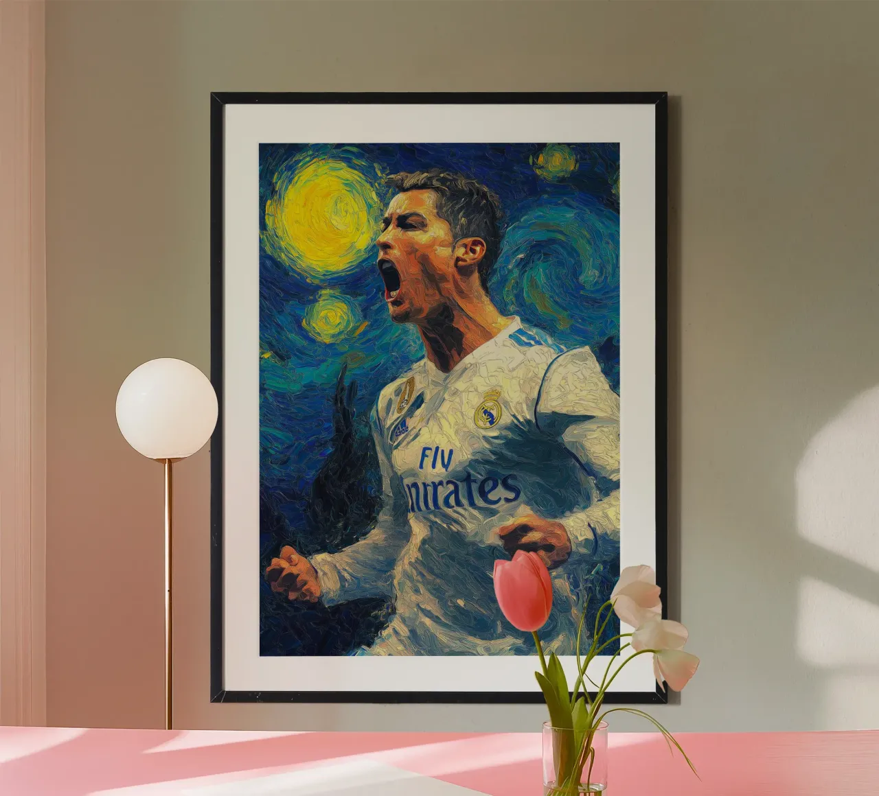 Cristiano Ronaldo CR7 poster con telaio in plastica da Fleur de Lys