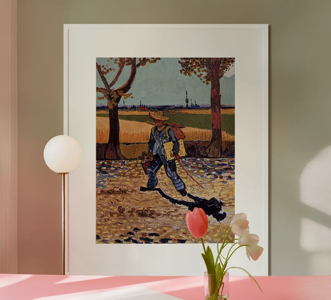 pittore che si reca sul posto di lavoro poster da Piper Shop Oke