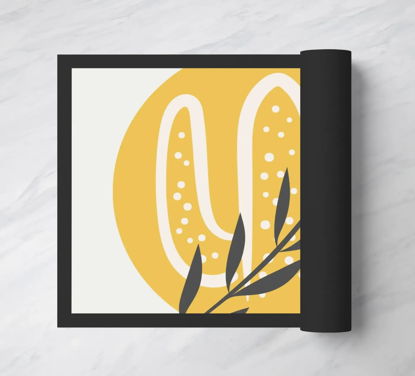 Boho cactus doormat by Little Dean