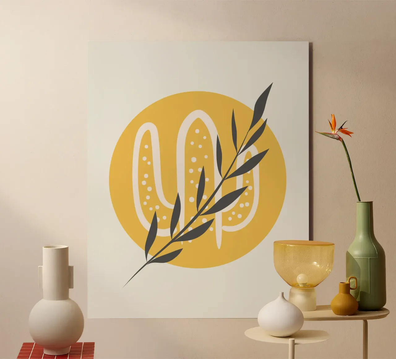 Cactus Boho alluminio dibond da Little Dean