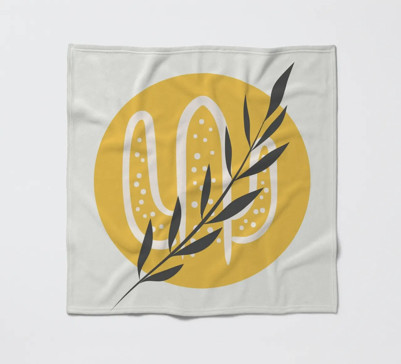 Cactus Boho coperta in pile da Little Dean