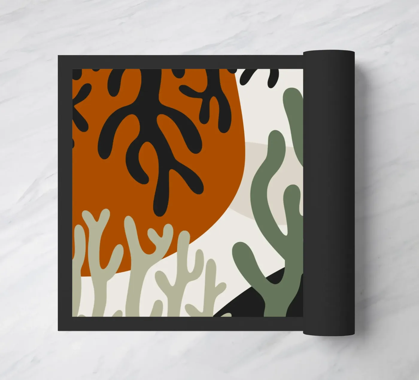 Coral pattern 02 doormat by Little Dean