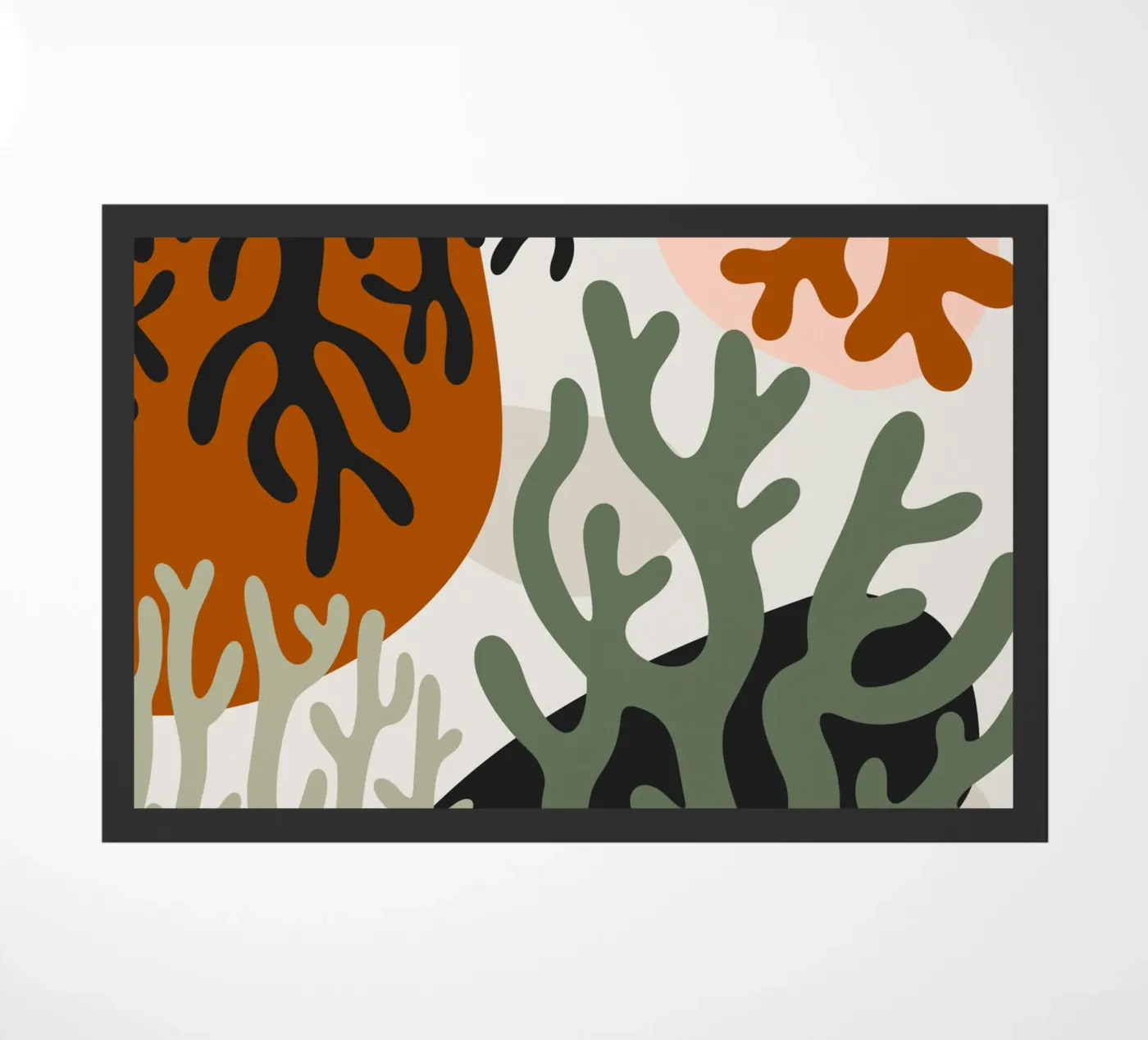 Coral pattern 02 doormat by Little Dean