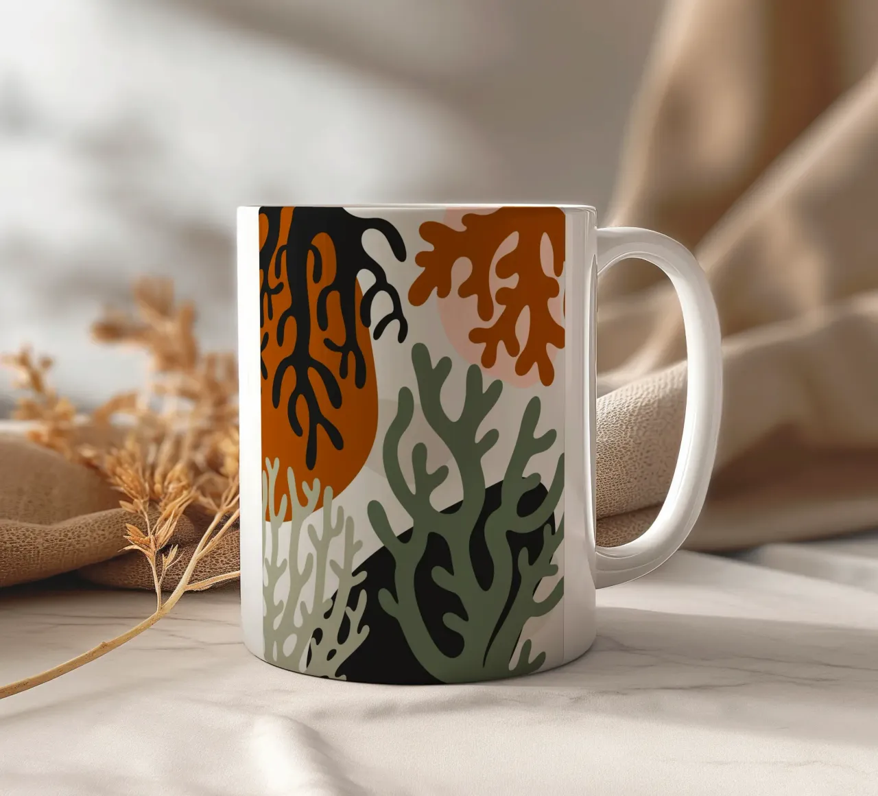 Modello corallo 02 tazza in ceramica da Little Dean