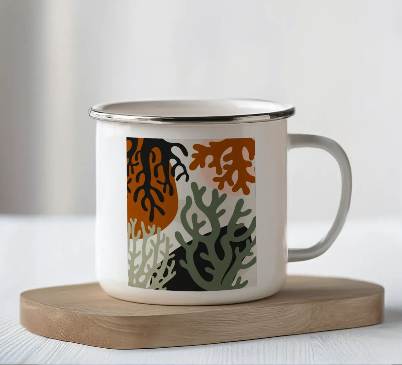 Modello corallo 02 tazza in smalto da Little Dean
