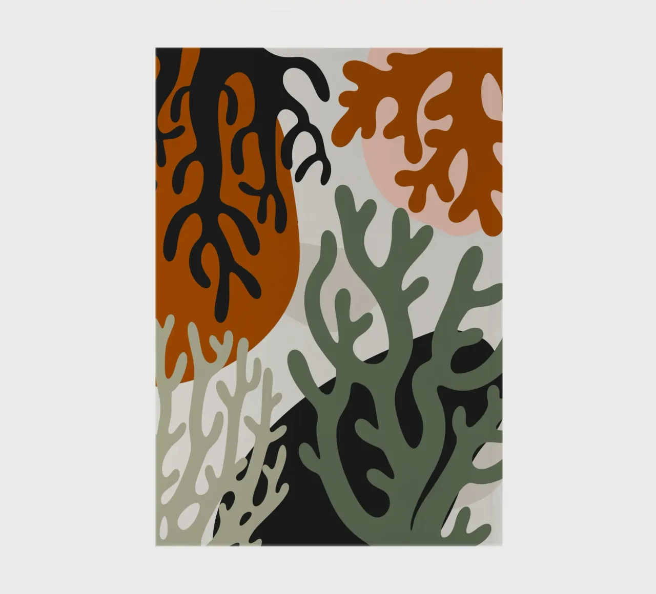 Coral pattern 02 notebook by Little Dean