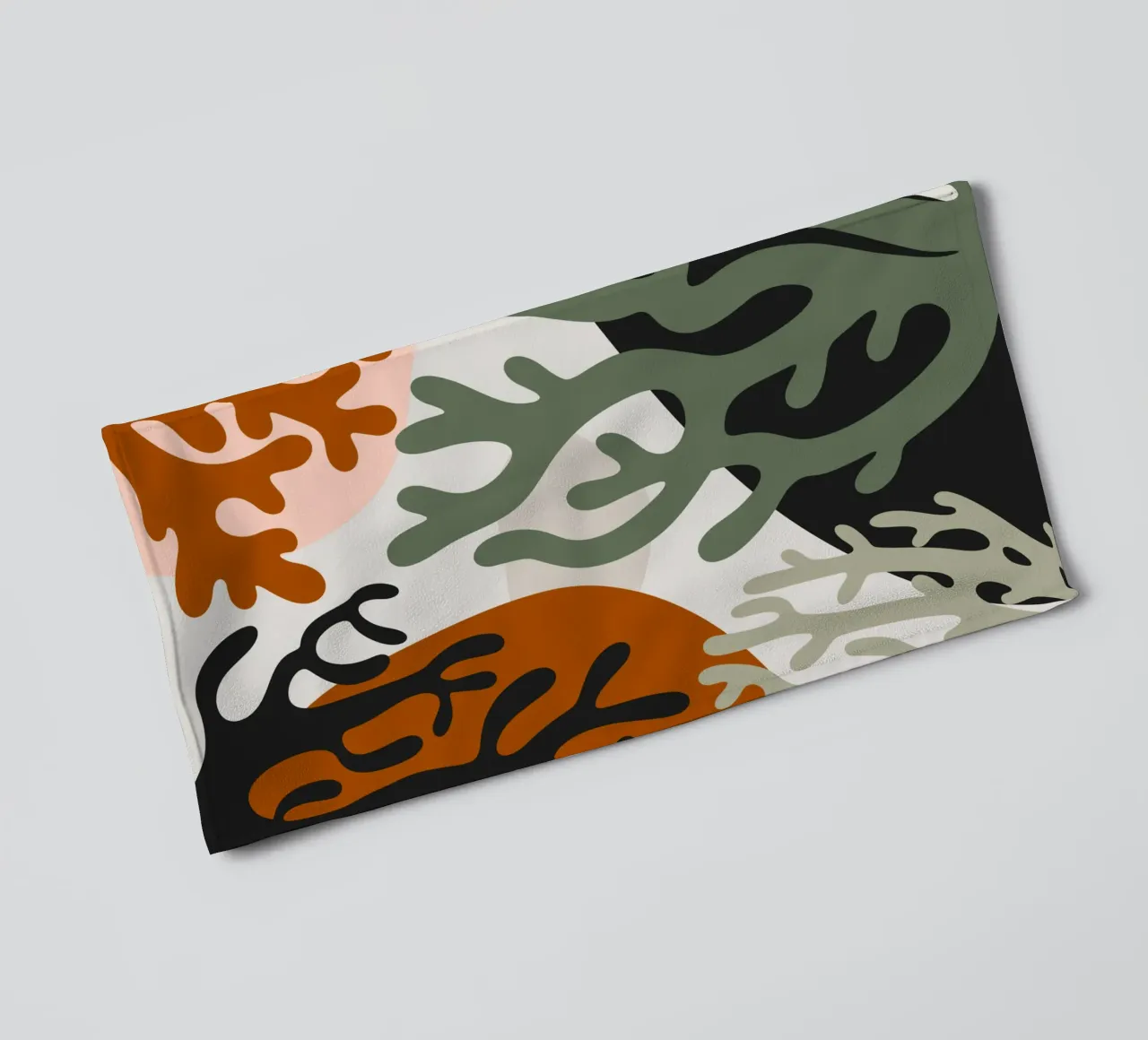 Coral pattern 02 towel by Little Dean