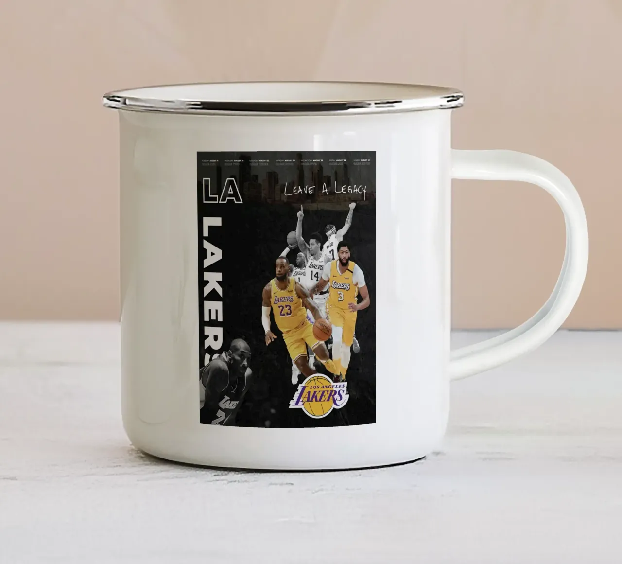 Poster La Lackers tazza in smalto da FAKE ARTWORK STORE
