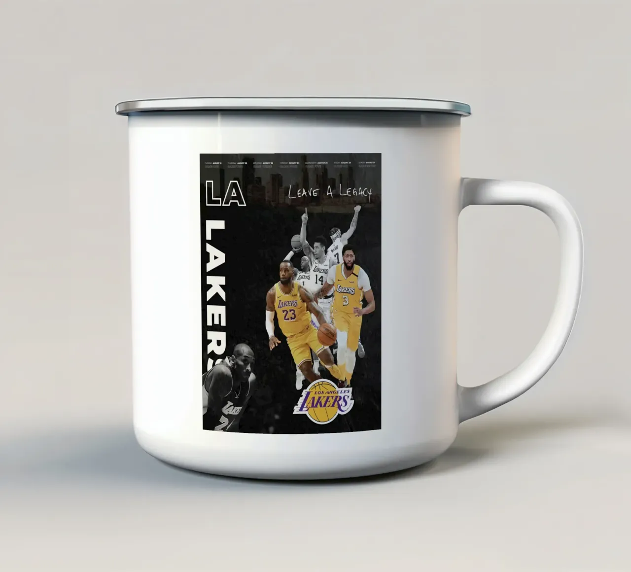 Poster La Lackers tazza in smalto da FAKE ARTWORK STORE