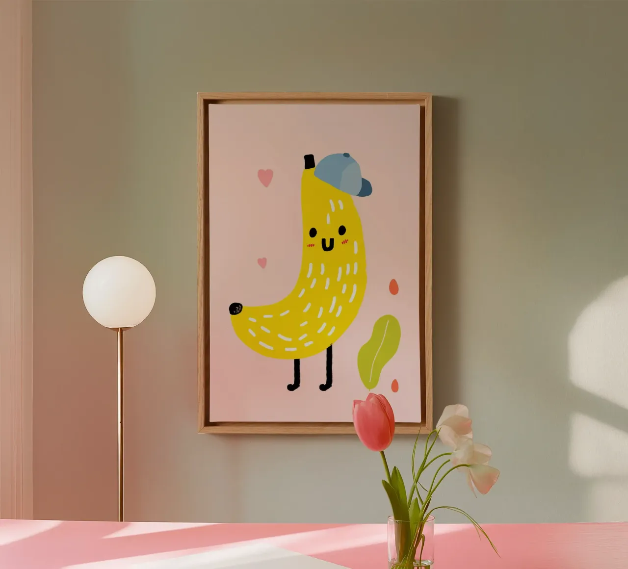 Mr Banano tela con Cornice a cassetta da LeDieg