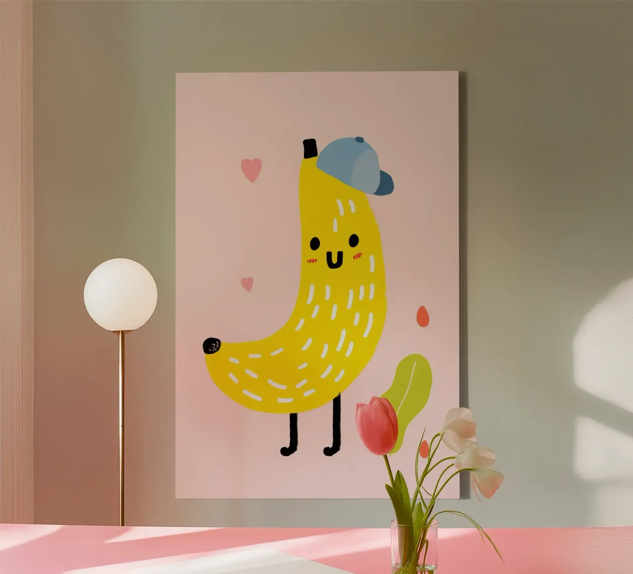 Mr Banano tela con Cornice a cassetta da LeDieg