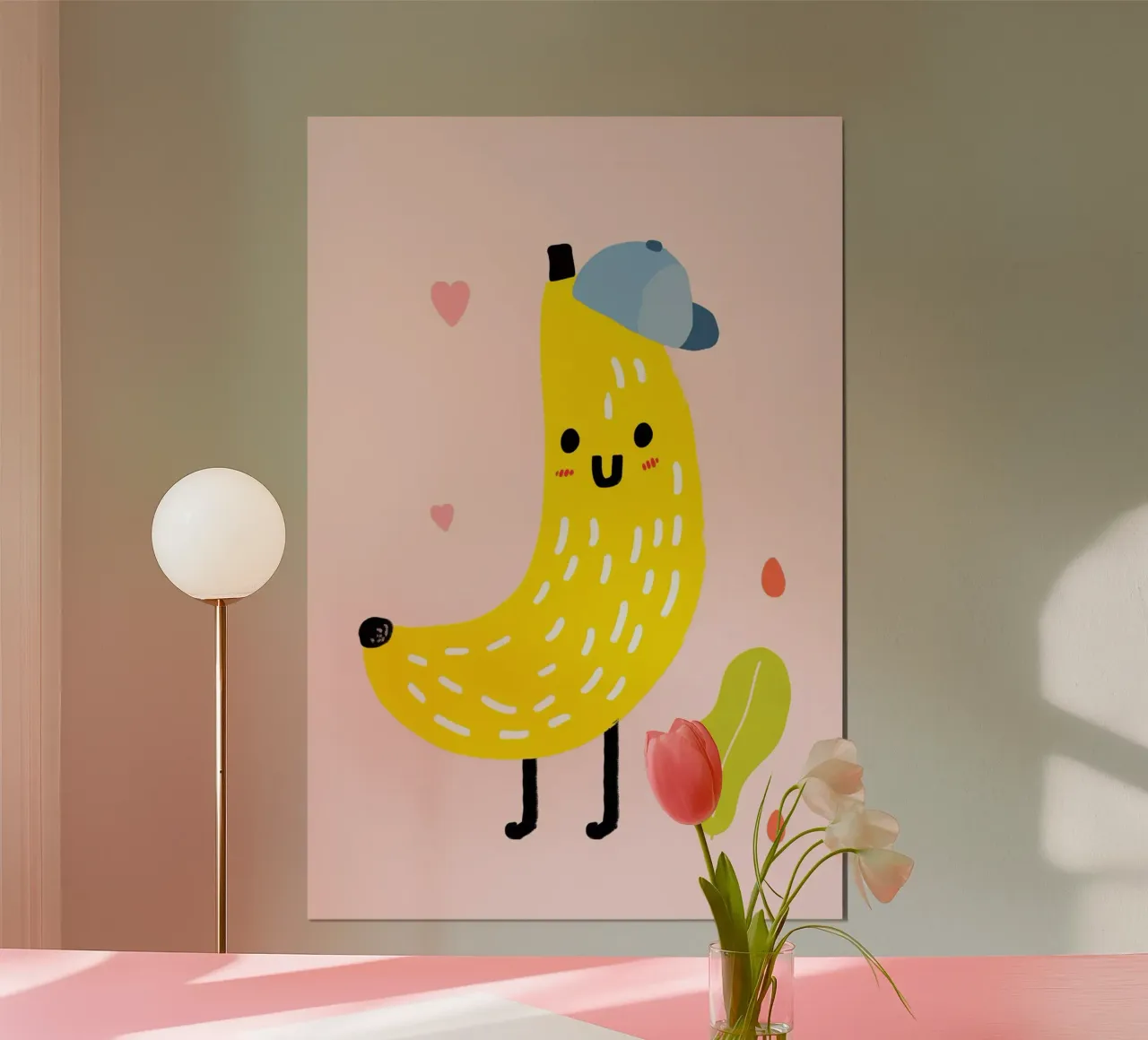 Mr Banano poster con telaio in plastica da LeDieg