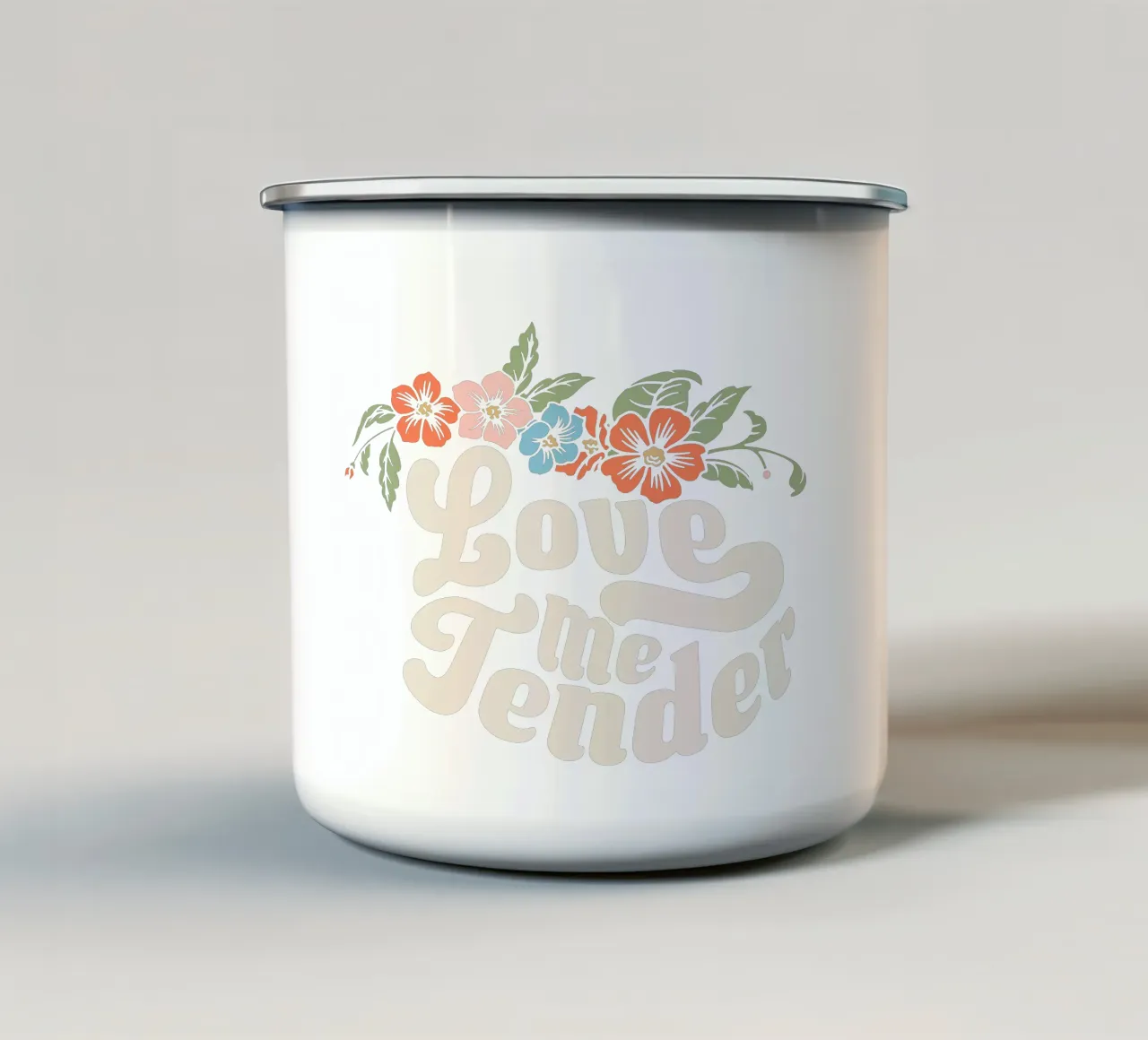 Amami teneramente tazza in smalto da Gunawan Rb