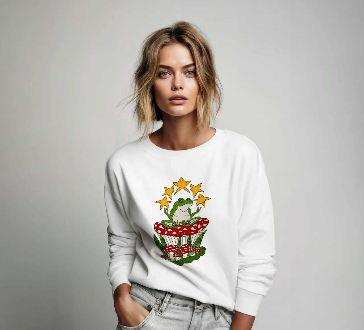 Zen frog felpa da TijanaArtStudio88