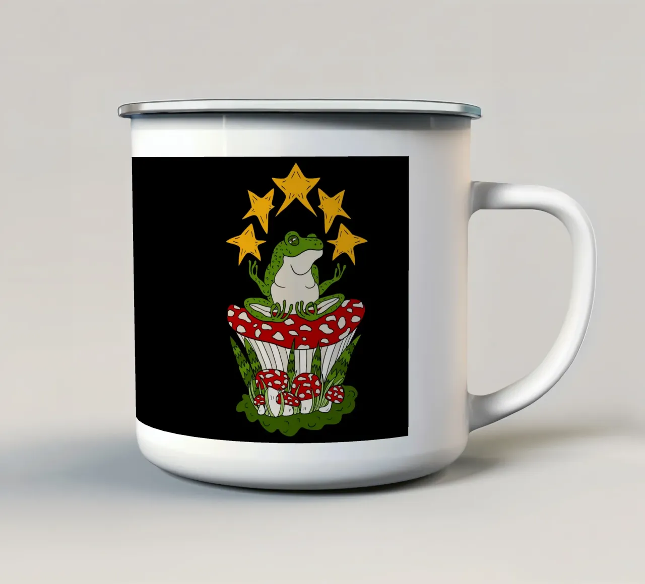 Zen frog tazza in smalto da TijanaArtStudio88
