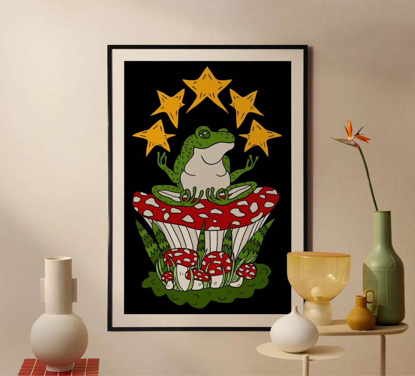Zen frog poster da TijanaArtStudio88