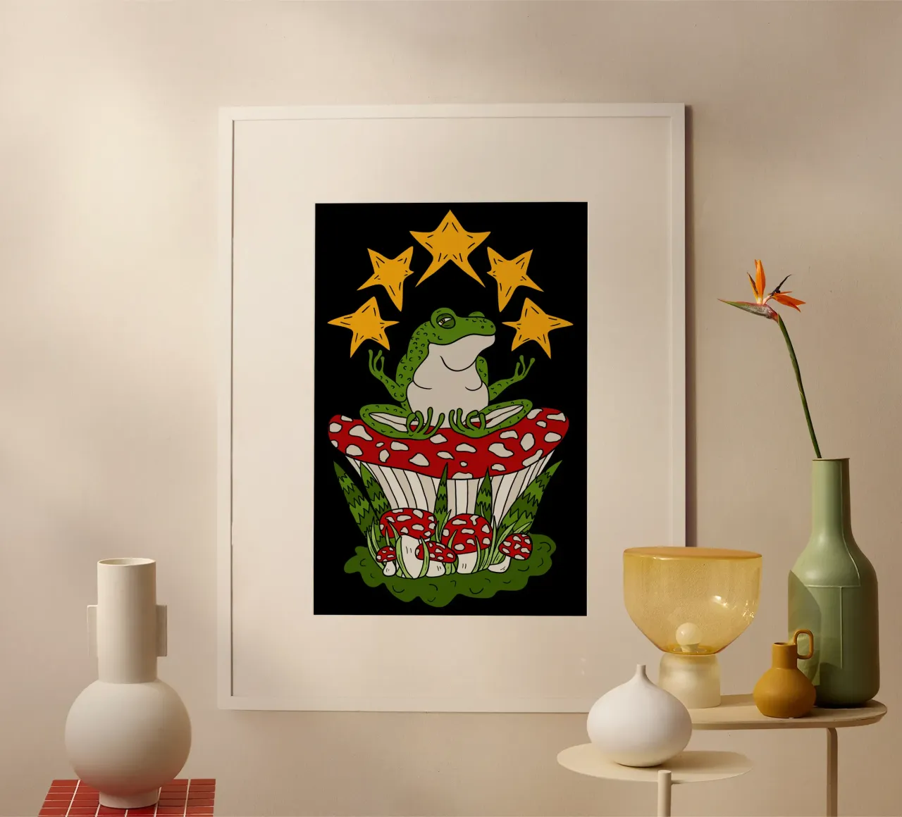 Zen frog poster da TijanaArtStudio88