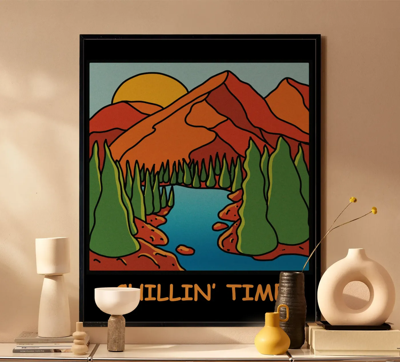 Chilling time poster by TijanaArtStudio88