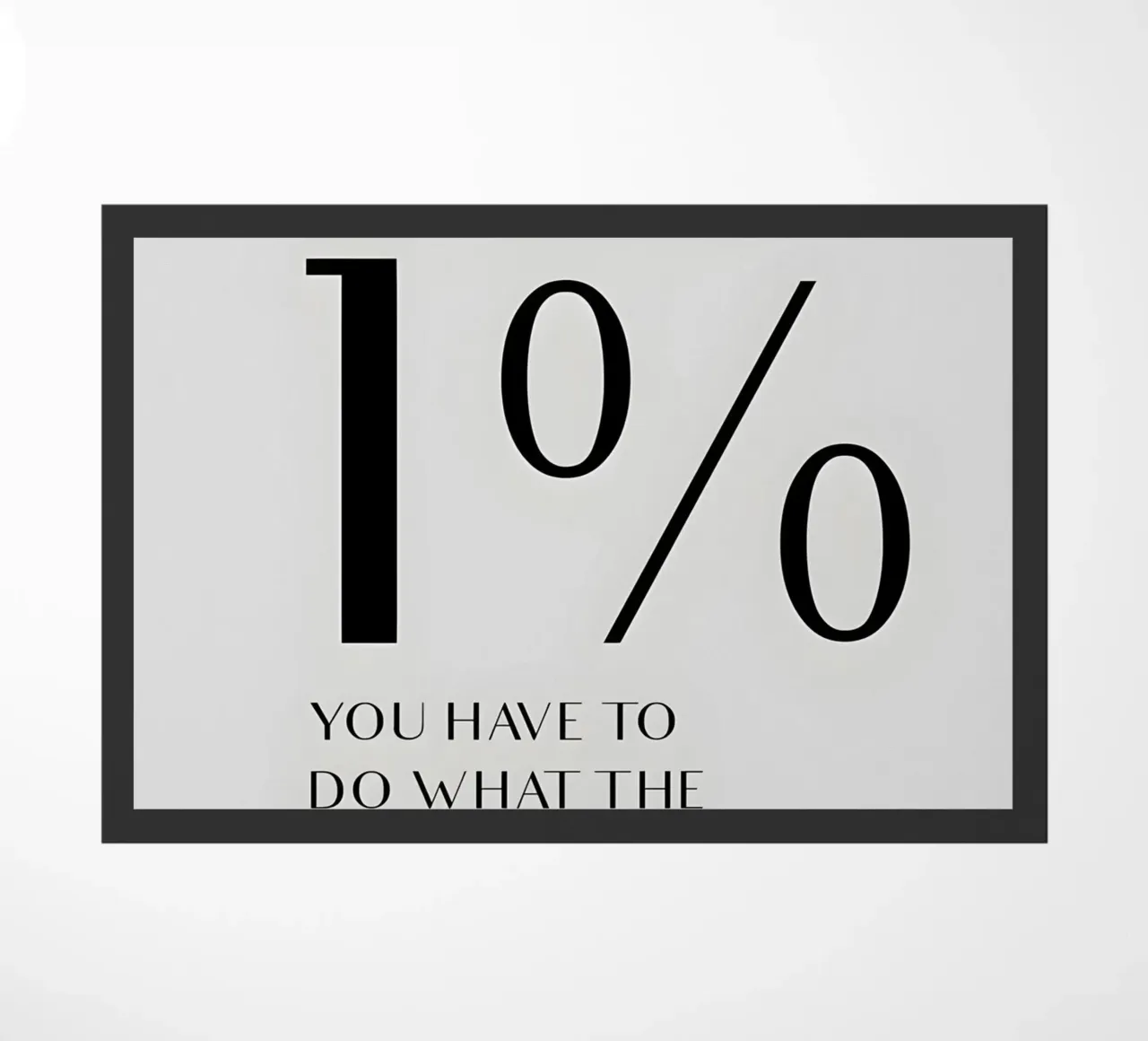 to be 1% zerbino da Type & Tape