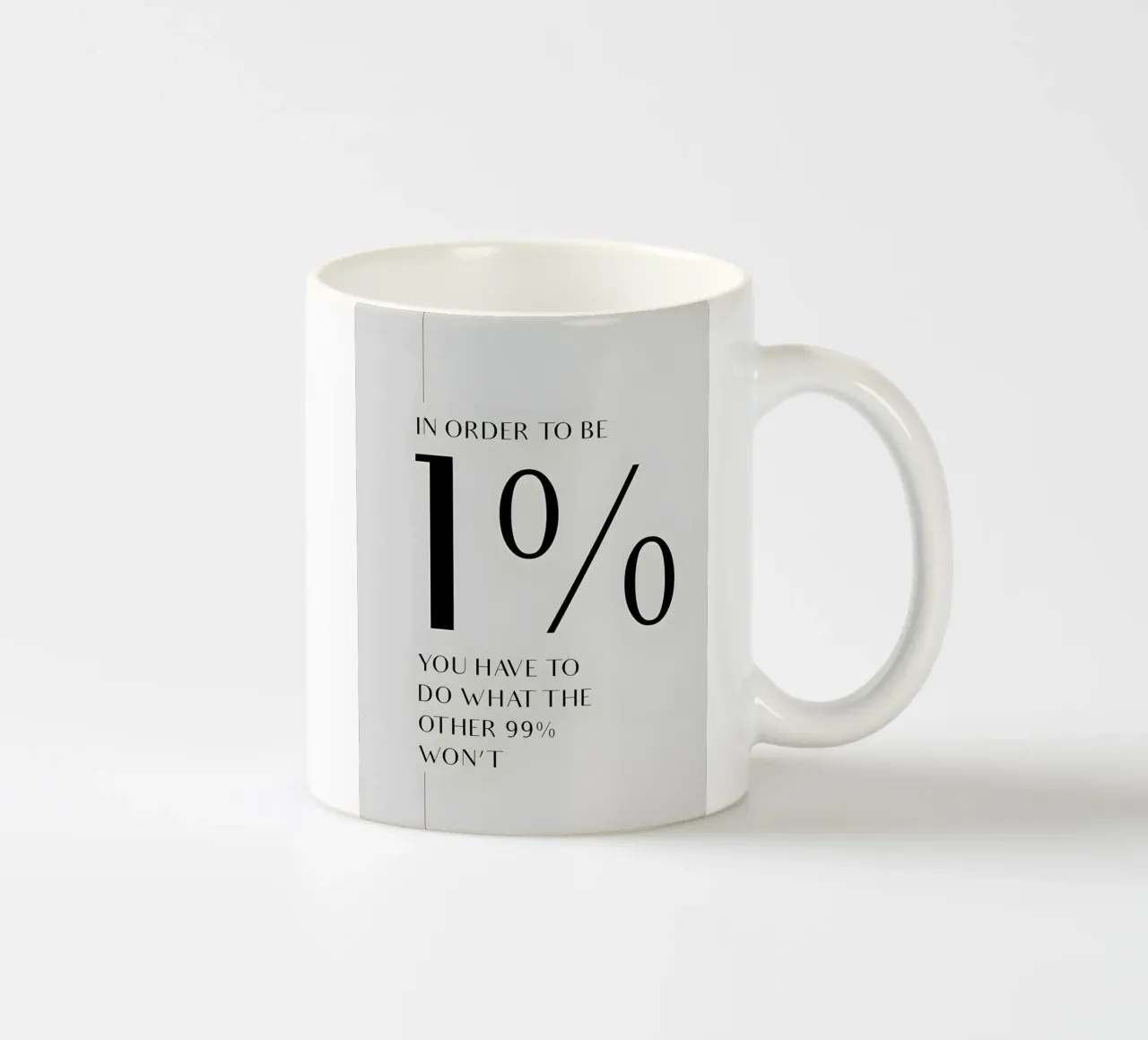 to be 1% tazza in ceramica da Type & Tape