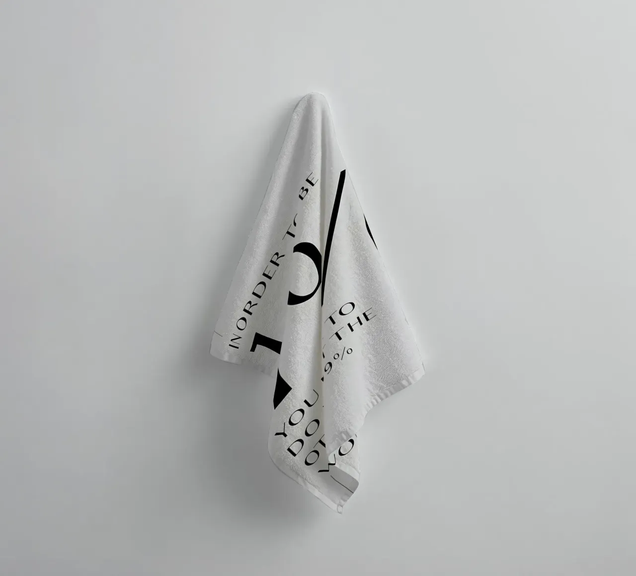 to be 1% asciugamano da bagno da Type & Tape