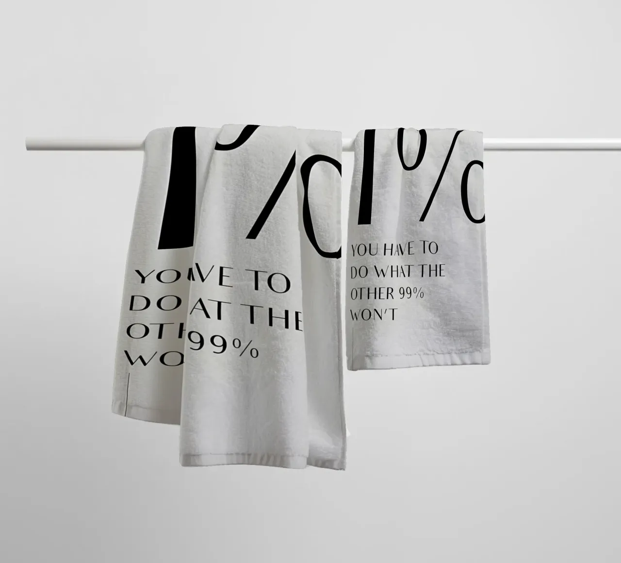 to be 1% asciugamano da bagno da Type & Tape