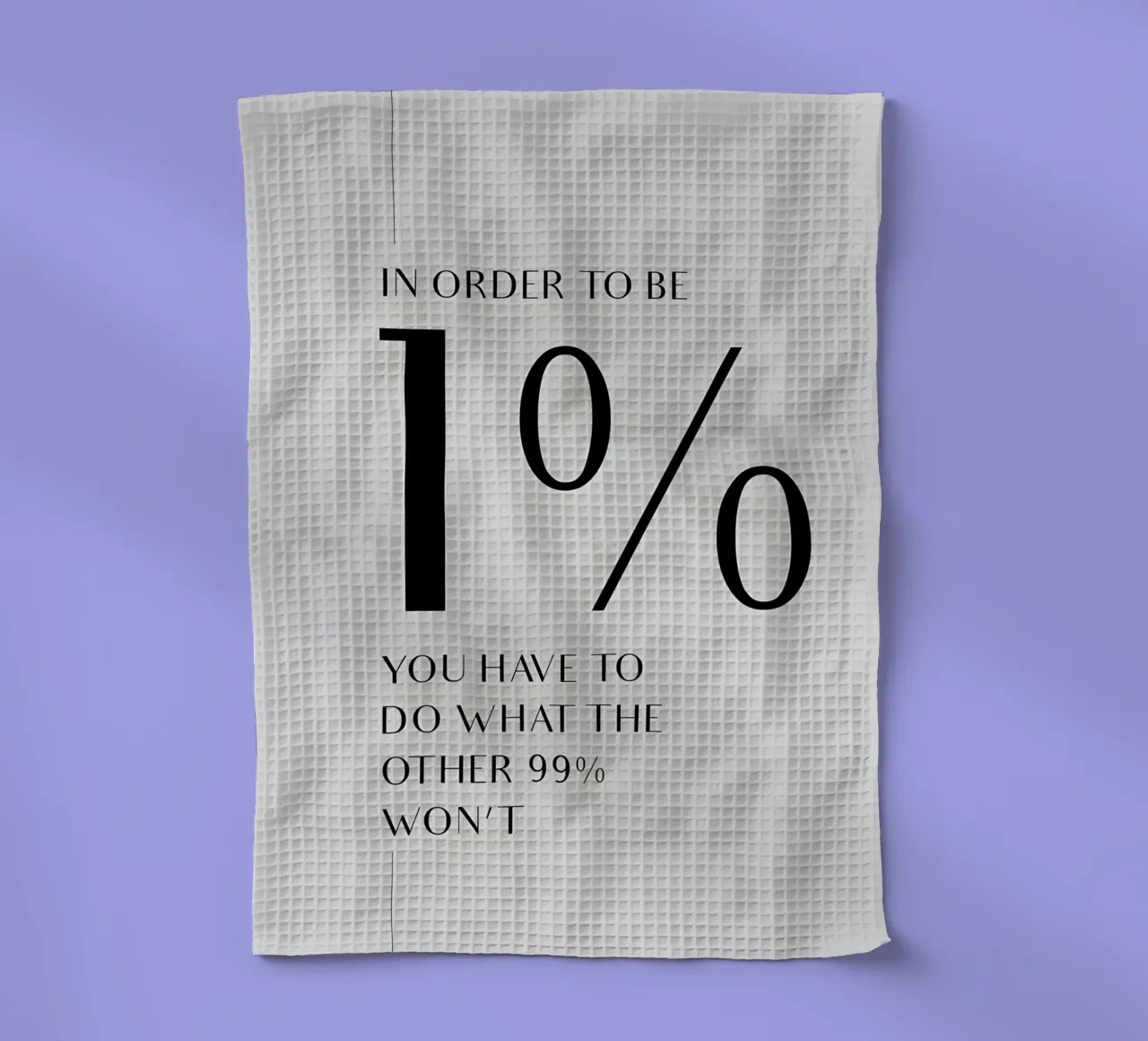 to be 1% canovaccio da cucina da Type & Tape