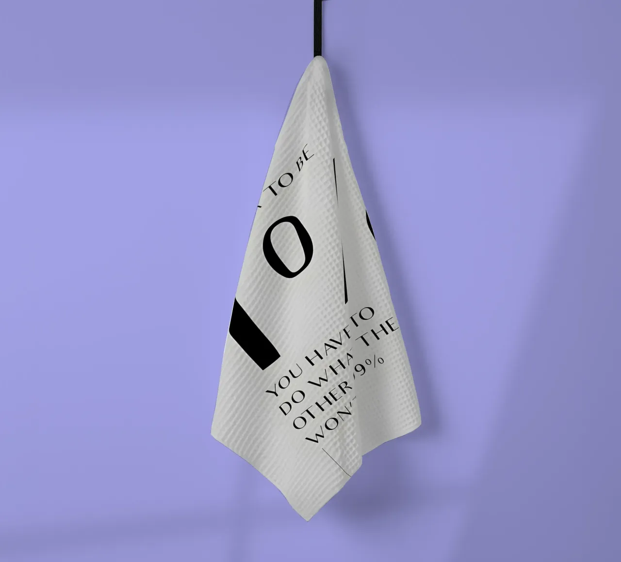 to be 1% canovaccio da cucina da Type & Tape