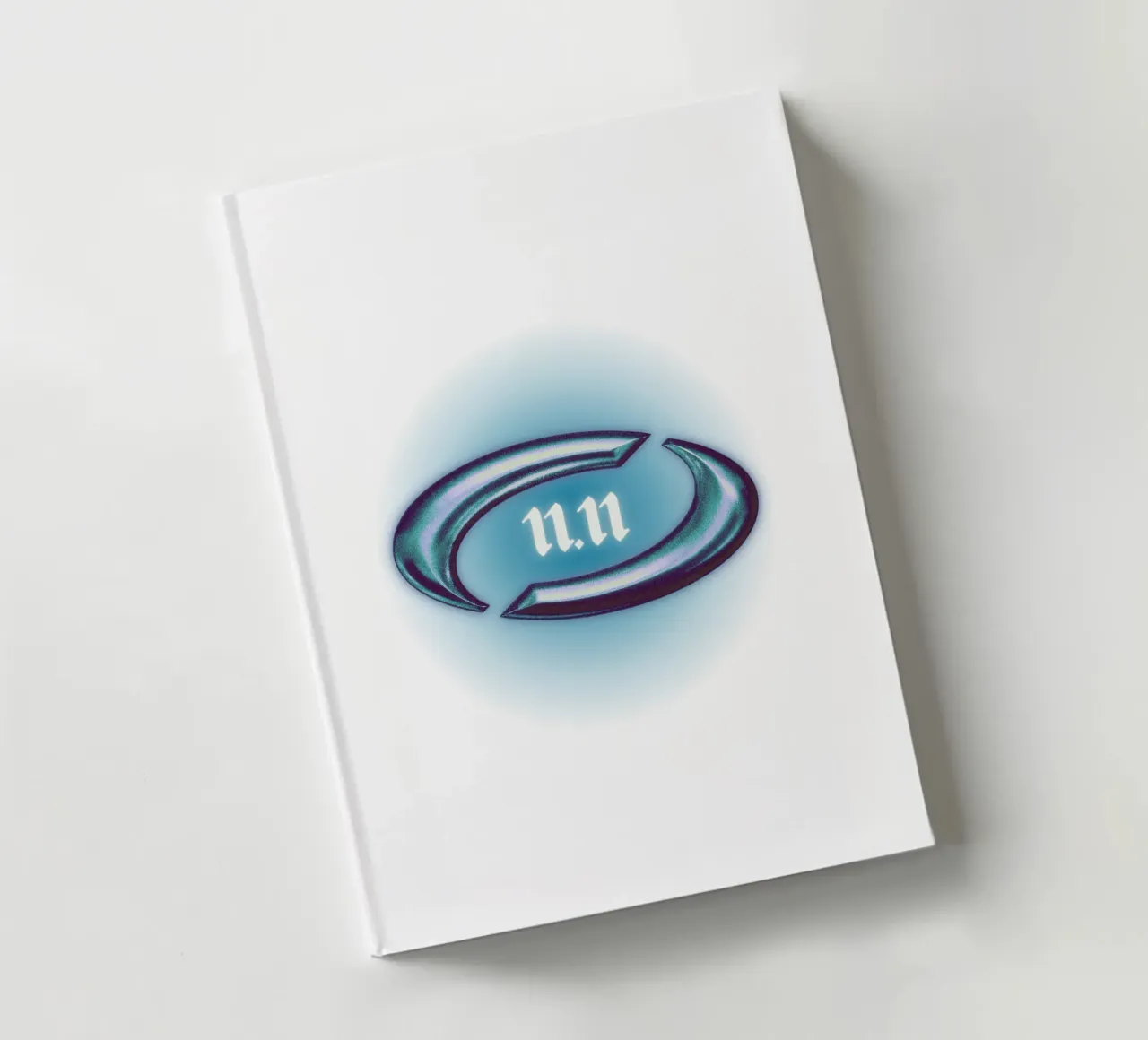 11.11 mirror hour universe logo metallic version notebook by morphinaeblue