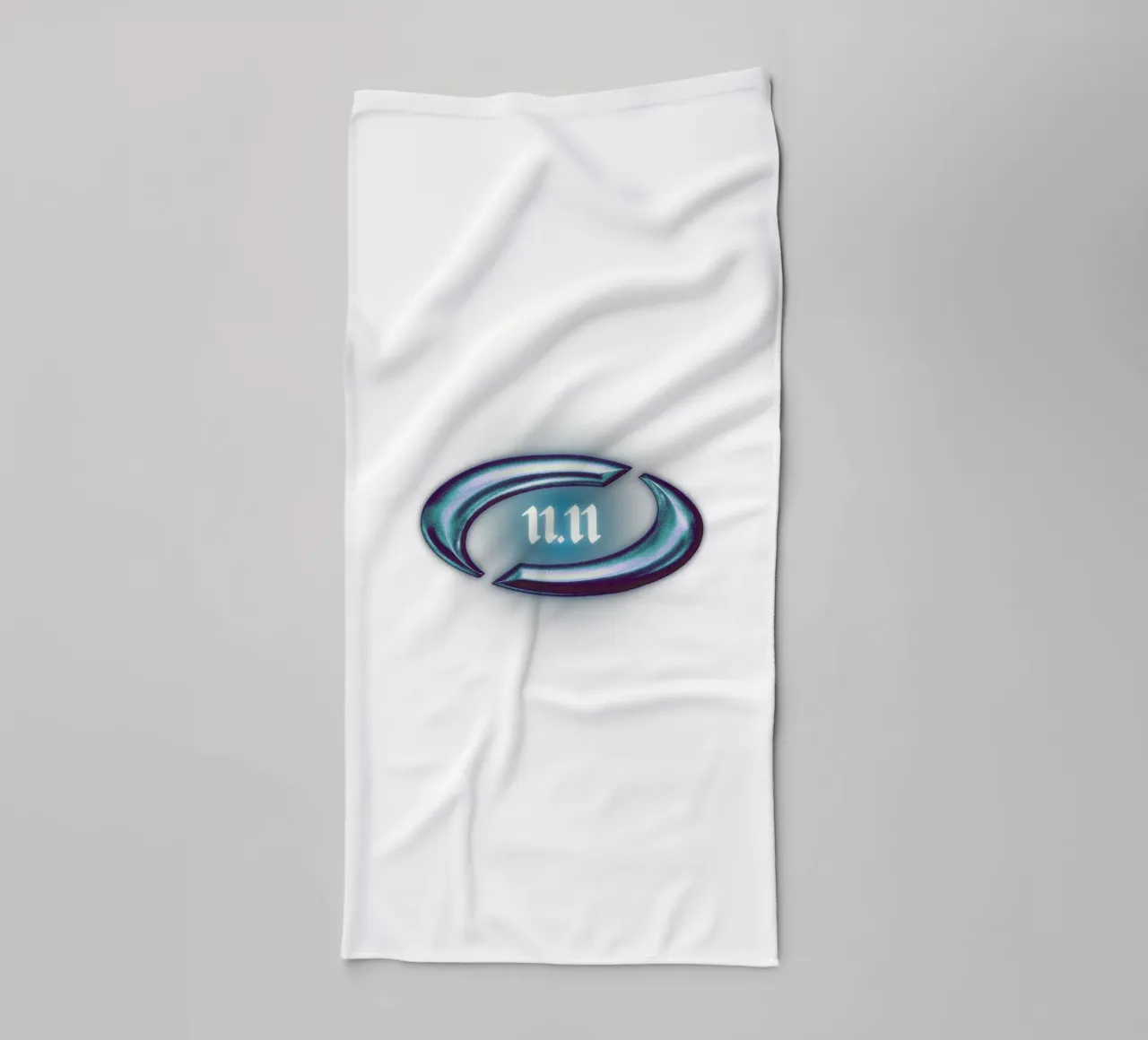 11.11 mirror hour universe logo metallic version towel by morphinaeblue