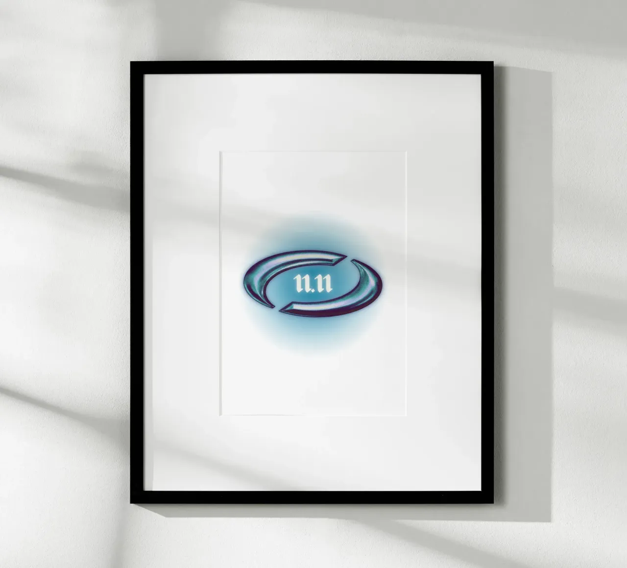 11.11 spiegelzeit version logo universe metallic Poster mit Kunststoffrahmen von morphinaeblue
